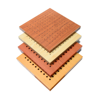 Panneau Mdf personnalisé de réduction du bruit ignifuge, panneau acoustique en bois perforé