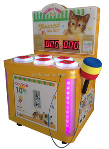 LED <span class=keywords><strong>Crazy</strong></span> Frog-Monnayeur Enfants Frappant le Marteau Battent Une Taupe Rachat Linea machine de jeu d'arcade de marteau de chine - Product Image 4