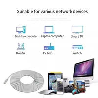 Warna/Panjang (dapat disesuaikan tersedia) 1 Meter CAT5 CAT5E kabel LAN kabel Patch-konektor RJ45 untuk interior rumah kantor