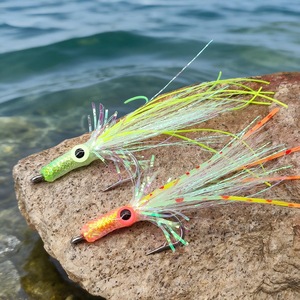 Esca da Pesca 3D a Forma di Calamaro con Occhi Luminosi, Zampe in Gomma <span class=keywords><strong>e</strong></span> Lamina Metallica, per Acqua Salata <span class=keywords><strong>e</strong></span> Dolce, Trota <span class=keywords><strong>e</strong></span> Spigola, 60mm - Product Image 2