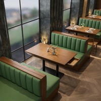 Ensemble de canapés et tables de restaurant commercial, mobilier de restauration pour cuisine, salon de thé, bar, café