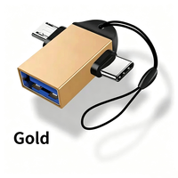 Adaptador OTG 2 en 1, Convertidor USB a Tipo C y Micro USB, Conector USB 3.0 Hembra a Micro USB Macho y USB C Macho para Tablets