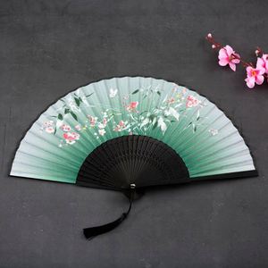 2023 Custom Printed logo Personalized Bamboo Paper and Fabric Folding Hand Fans - Product Image 5
