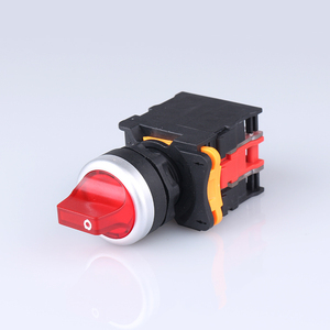 Bouton poussoir rotatif en plastique LA38 22 mm, 2 positions, 3 positions, interrupteurs à bouton poussoir pour machine - Product Image 2
