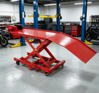 Table élévatrice hydraulique monocylindre de haute qualité pour moto, capacité 800 lb, avec une seule colonne