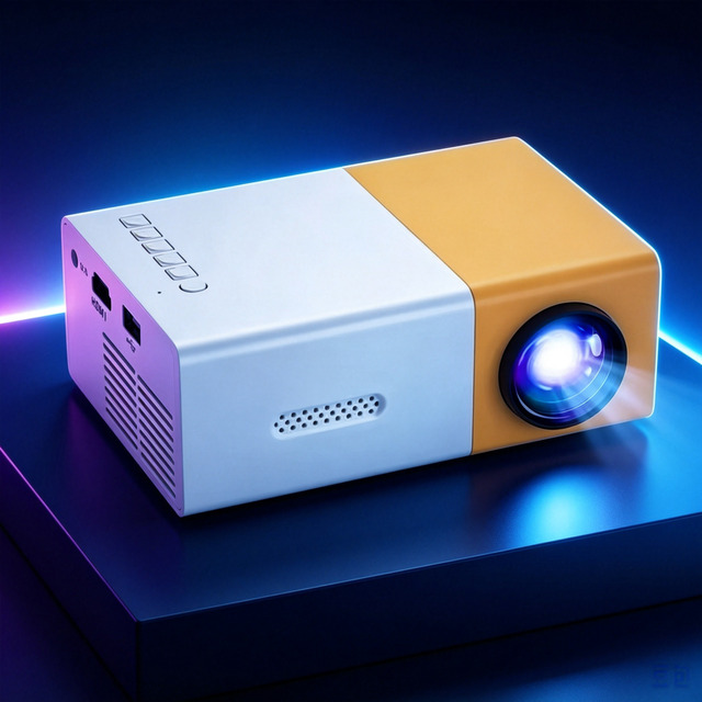 Pocket Mini Projector LCD LED Portable 1500:1for Home Theater Kids Indoor Outdoor