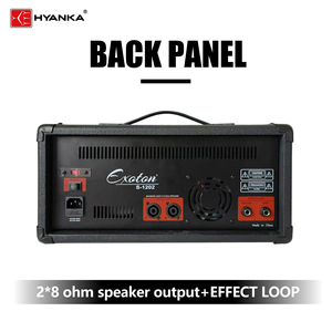 HYANKA <span class=keywords><strong>S</strong></span>-1202 Kit de Mezclador Activo de 6 Canales y 12 Pulgadas, Altavoces Pasivos Dobles de 12 Pulgadas, Sistema de Sonido de 150W RMS, Altavoces para DJ en Exteriores - Product Image 3