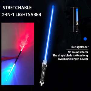 Juguete de Espada Láser LED de Doble Hoja con Efecto Luminoso, Regalo para Niños y Artículo Promocional de Plástico - Product Image 3