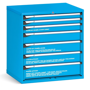 Cajonera Fami Master Key Comfort de 7 Cajones, 1020x726x1000 mm, Azul Capri Ral5019, Almacenamiento de Herramientas - Product Image 2
