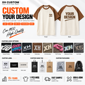 Camiseta Raglán Personalizada de 250G, 100% Algodón, Estilo Oversize con Bloques de Color, Unisex, Venta al Por Mayor, Fabricante de Ropa de Marca Privada - Product Image 3