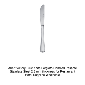 Cuchillo para frutas Abert Victory Forgiato con mango Pesante de acero inoxidable de 2.5 mm de grosor para suministros de restaurantes y hoteles al por mayor - Product Image 2