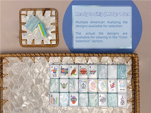 Juego de Mahjong de Lujo de Estilo Moderno, Fichas Acrílicas Americanas, Walk With Me, 7 Capas, Gran Venta - Product Image 2