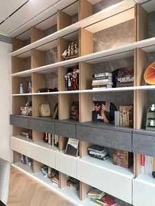 Meuble de salon design moderne, bibliothèque en bois, vitrine, étagère à chaussures, meuble de salon, buffet - Product Image 2