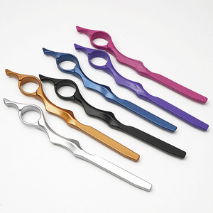 All Stainless Steel Razor Salon Razor Hairdresser Barber Trimming <b>Tools</b> Replaceable Blades Hair Thinning Clipper - Product Image 4
