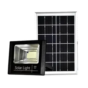 Aluminium Solar Flood Light dengan Remote Control 60W 100W 120W 200W 240W 300W LED Proyektor Luar Ruangan Lampu Keamanan Taman