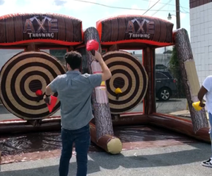 <span class=keywords><strong>Jeu</strong></span> de lancer d'axes de combat gonflables interactifs de fête amusante en plein air Offre Spéciale <span class=keywords><strong>jeu</strong></span> de combat de hache gonflable de carnaval de qualité commerciale - Product Image 4