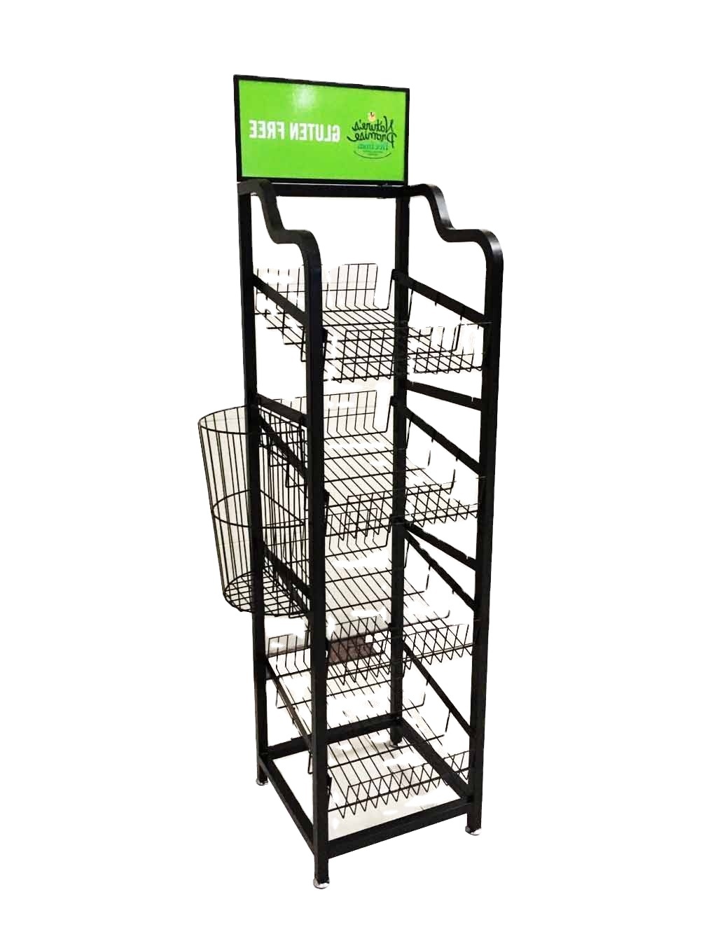 Metal Food Bakery Bread Display Racks Supermarket Stand for Effective Product Showcase — view 2