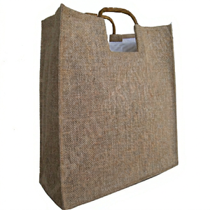 Bolsa de Compras de Yute con Asa de Cordón, Gran Capacidad, Logotipo Personalizado, para Supermercado, Regalos, Almacenamiento, Embalaje, LOWELLCRAFT - Product Image 1