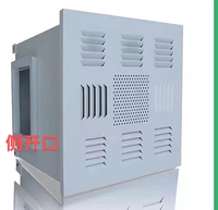 Kit 4 pièces pour boîtier d'alimentation en air HEPA avec réservoir de liquide, comprenant boîtier de plénum, registre d'air, plaque diffuseur et filtre haute efficacité pour salle blanche
