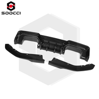 Difusor Trasero de Fibra de Carbono Seca SOOCCI, Estilo AD, Difusor de Parachoques Trasero de 3 Piezas, Difusor Inferior Trasero para BMW G80 G81 M3 G82 G83 M4