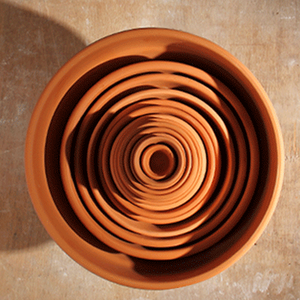 Vaso <span class=keywords><strong>da</strong></span> <span class=keywords><strong>fiori</strong></span> in terracotta di argilla <span class=keywords><strong>per</strong></span> interni ed esterni di diverse dimensioni - Product Image 2