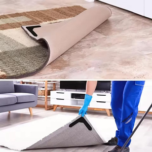 4 pegatinas antideslizantes reutilizables para alfombras, a prueba de agua, antirrugas, parches fijadores para alfombras, cinta adhesiva para suelos, almohadillas de esquina para tapetes. - Product Image 2