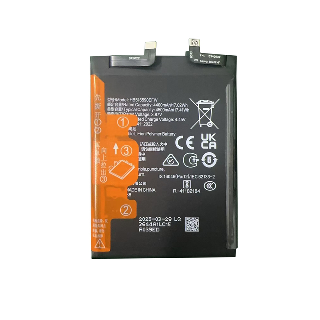 HB516590EFW 4500mAh Mobile Phone Battery for Honor 70pro/70Pro+ SDY-AN00/HPB-AN00 Products in Stock