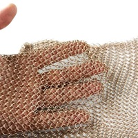Rideau en maille annulaire en aluminium, cuivre, bronze, laiton et acier inoxydable Rideau en cotte de mailles