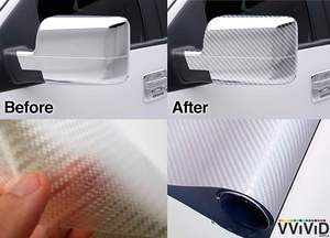 Pellicola Trasparente 3D in Fibra di Carbonio Senza Colla, Autoriparante, Fai-da-Te per Interni/Esterni di Auto e Moto - Product Image 3