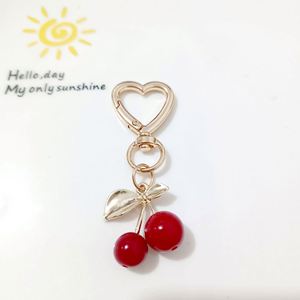 Cherry Bag Charm Gifts for Women Luxury Fashion <b>Accessories</b> Cute Cherry Keychain Fruit Cherry Pendant Purse Bag Charm Decoration - Product Image 4