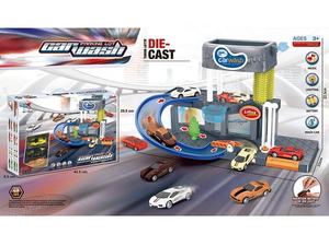 Samtoy Light Music 2 couches Station de lavage de voiture jouet avec voitures à couleur changeante en alliage - Product Image 2