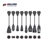 Hellper Acardiag - Juego de 8 Herramientas de Diagnóstico para Camiones de Alta Calidad, TCS PRO Multidiag DS MVD 150, Adaptador OBD1/OBD2, Lector de Códigos USB