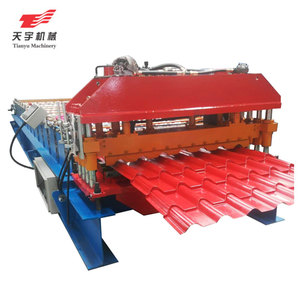 2023 Hot Sale Full Automatic Glazed Tile Forming Machine Making Stepped Roofing Sheet Roll Forming Machine