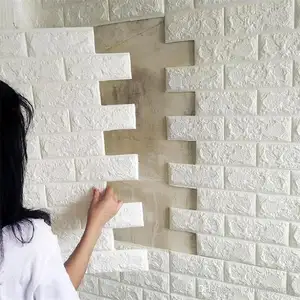 Best Selling 3D Foam Brick Wall Paper Modern Home Wallpaper 3D Wall Sticker