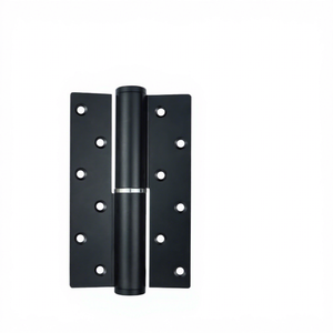 Charnière de porte hydraulique à fermeture douce, noire, thermolaquée, pour porte intérieure en bois, avec système d'auto-fermeture - Product Image 2