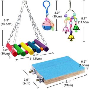 Jouet à mâcher pour oiseaux en bois écologique Dancing Paws, multicolore, lot de 8 pièces, modèle <span class=keywords><strong>DP125</strong></span> - Product Image 2