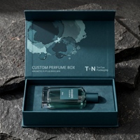 Boîte cadeau parfumée verte personnalisée et boîte magnétique pour parfum avec boîte en papier pour collection de parfums et boîte d'emballage pour parfum
