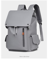 Sac à dos de voyage durable et imperméable pour les déplacements professionnels, compartiment pour ordinateur portable de 15 pouces, sangles rembourrées avec coussin d'air