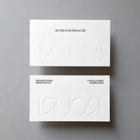 Cartes de visite personnalisées en relief, papier épais de luxe, cartes de visite personnalisées pour entreprise