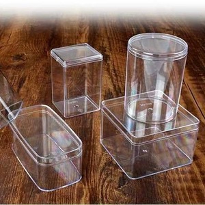 Cajas de Plástico Transparente Personalizadas al por Mayor, Cajas para Galletas, Cajas para Dulces, Cajas de Exhibición Cuadradas y Circulares con Tapas - Product Image 1