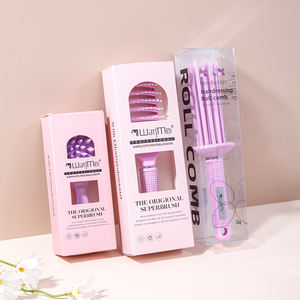 Juego de Cepillos para el Cabello de Colores Pastel, Cepillo Curvo con Ventilación y Cerdas de Jabalí para Desenredar el Cabello, Producto Nuevo de Fábrica al por Mayor - Product Image 4