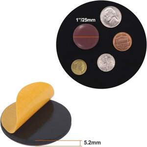 Tapis en feutre auto-adhésif réutilisable et résistant pour les pieds de chaise et de table - Protection du sol - Product Image 1