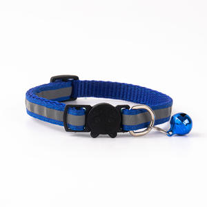Hebilla de seguridad ajustable reflectante para mascotas, <span class=keywords><strong>Collar</strong></span> para gatos, campana, suministros para mascotas - Product Image 4
