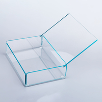 HOMESWEET Personnalisable Boîte Acrylique Transparente Avec Couvercle En Plexiglas Boîte Carrée En Acrylique Pour Bonbons