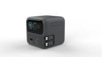 Chargeur de bureau 110W avec écran TFT, câble Type-C rétractable intégré 65W, station de charge sans fil pour Apple/Samsung Watch AVS