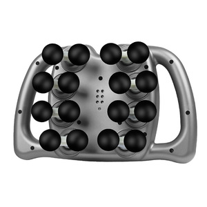 Masajeador Corporal Completo, Pistola de Masaje Fascial Eléctrica de 16 Cabezales, Motor sin Escobillas, Recargable, Relajante Muscular Profundo, Gris, Carga USB - Product Image 2