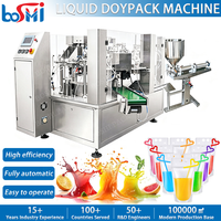 Machine de remplissage et de scellage automatique pour jus, pâtes, boissons, eau et liquides, pour sachets plats, sachets à fermeture éclair et Doypack