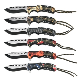 Coltello di salvataggio di sopravvivenza stampato 3D personalizzato con lama in acciaio inossidabile manico in plastica da caccia e campeggio - Product Image 5
