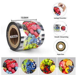 Rouleau de <span class=keywords><strong>film</strong></span> d'emballage personnalisé 3000 pièces, <span class=keywords><strong>film</strong></span> de scellage pour gobelets, <span class=keywords><strong>film</strong></span> de scellage pour gobelets à bulles, pour gobelets en plastique PP de 90-95 mm - Product Image 5