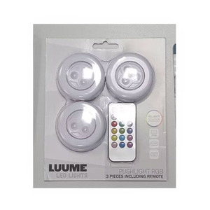 Control remoto 3PCs Gabinete Luz RGB Push <span class=keywords><strong>Light</strong></span> Night <span class=keywords><strong>Light</strong></span> Set - Product Image 6